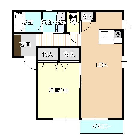 【間取り】 | ウエストヒルズ渡辺１