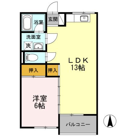 メゾン梨花の間取り