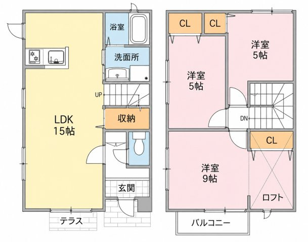 DJ南の間取り