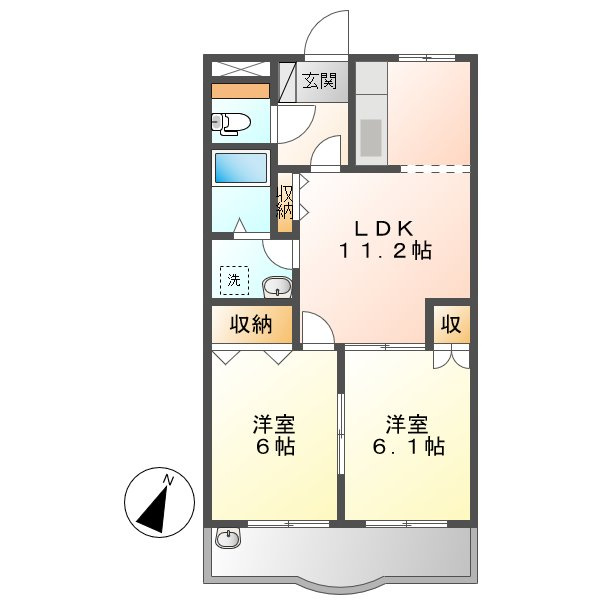 ロジュマンの間取り