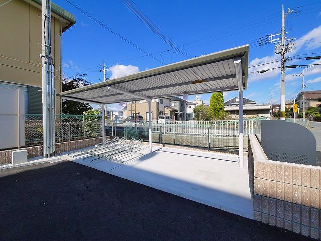 パレス田原本のその他共用部分|駐輪場です