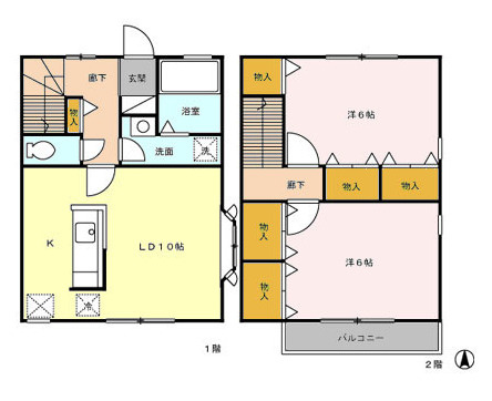ルミエールCの間取り