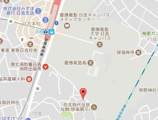 ＯＲＥＯ日吉の地図