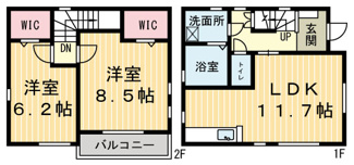 【間取り】 | パルティールメゾンⅡ