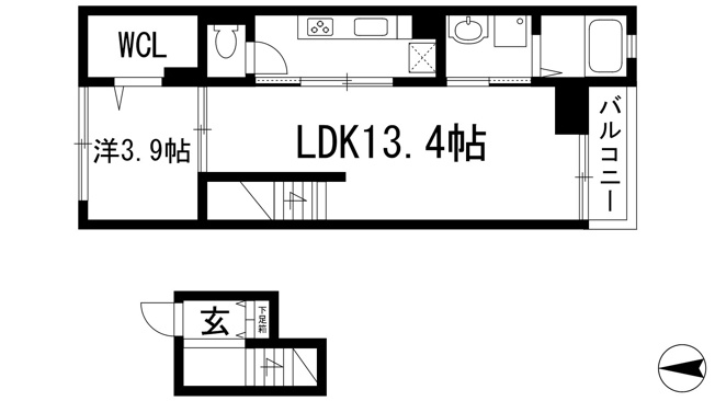 【間取り】 | パル池田１