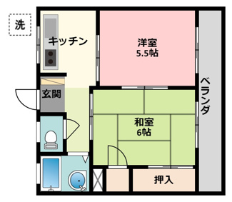 【間取り】 | グリーンハイツ