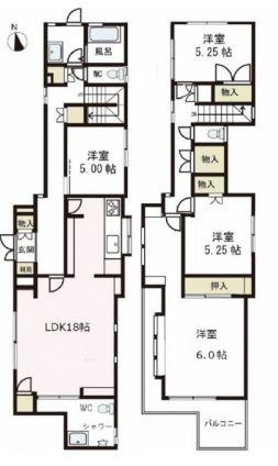 【間取り】 | 鵠沼石上貸家