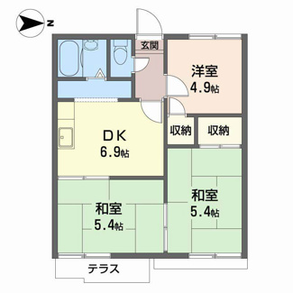 【間取り】 | 尺土グリーンヴィレッジＢ