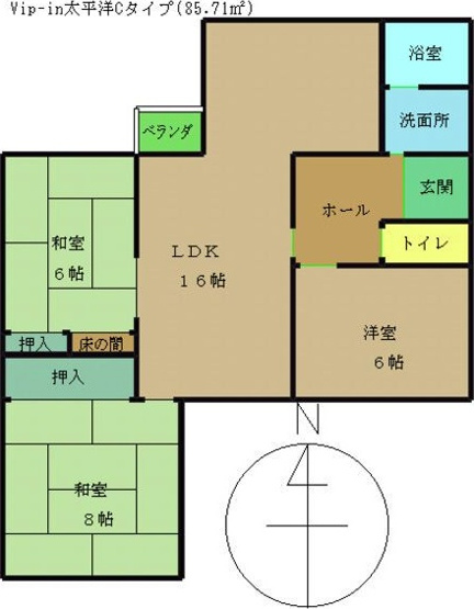 【間取り】 | VIP-IN太平洋ノースヒルズ