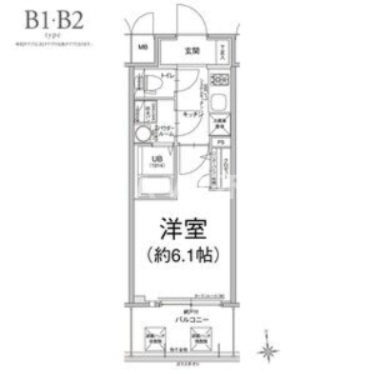 エスリード谷町六丁目レジデンス　BRAVI不動産の間取り|【エスリード谷町六丁目レジデンス】間取り