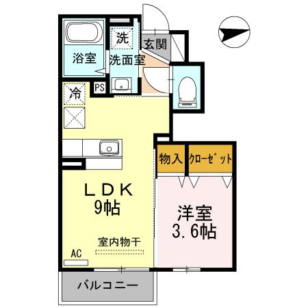 ベルツリー宮ノ上の間取り