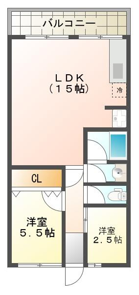 グリーンヒル白川の間取り