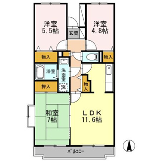 【間取り】 | Bellevue参番館