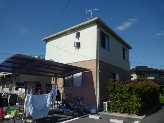 倉敷市平田のアパートの外観
