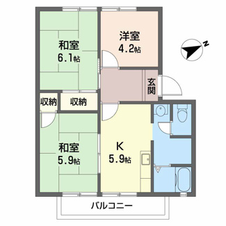 【間取り】 | ジョイフルハイツ