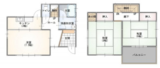 【間取り】 | 緑町貸家