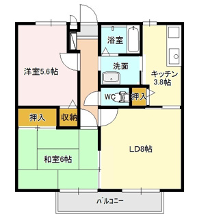 【間取り】 | ルミエール大久保Ｂ