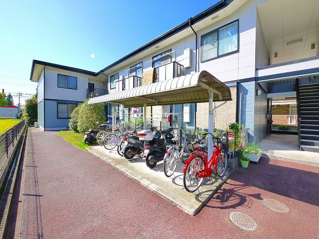 タウンコート指柳のその他共用部分|自転車置き場です。