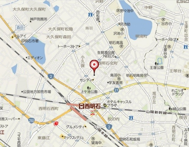 登貴和ハイツの地図