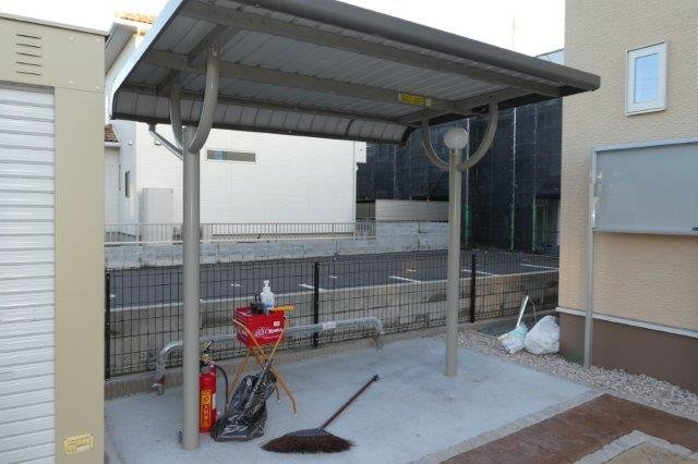 倉敷市茶屋町のアパートのその他共用部分|自転車置き場
