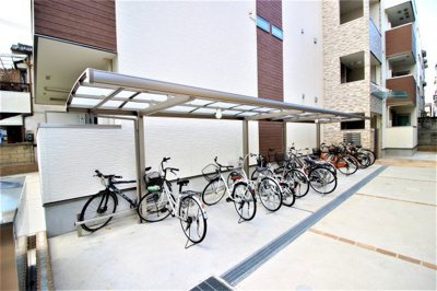 【その他共用部分】 | フジパレス岩田町Ⅰ番館 | 屋根付き駐輪場