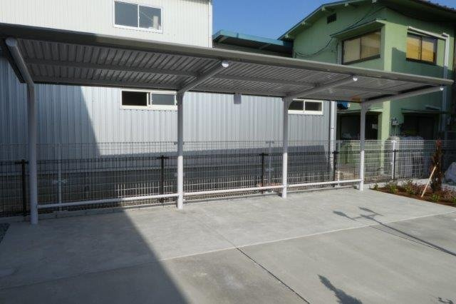 総社市溝口のアパートのその他共用部分|自転車置き場