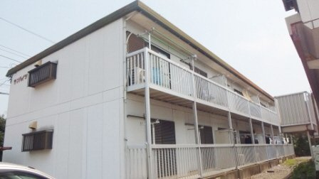 サンハイツⅠの外観|閑静な住宅街です。