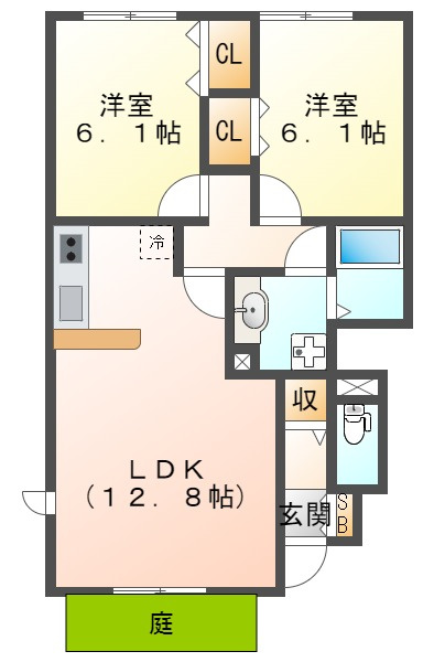 ソフィアコートA棟の間取り