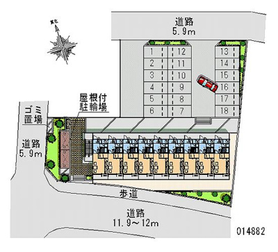 【駐車場】 | レオパレス松ヶ丘