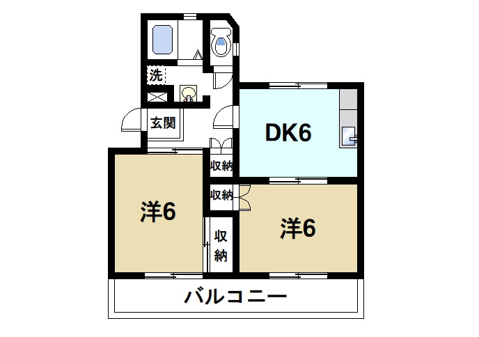 エミエール西大寺の間取り|家族やカップルさんにおすすめの間取りです