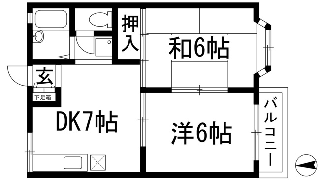【間取り】 | ル・シェール萩原