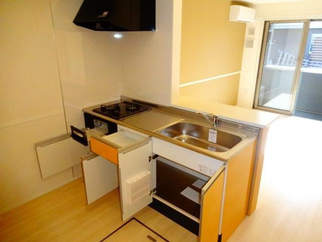 グリーンルームのキッチン