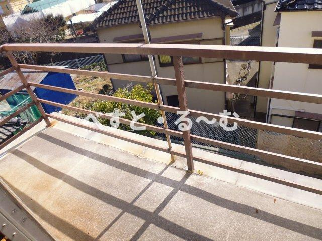 松雅苑東棟のバルコニー