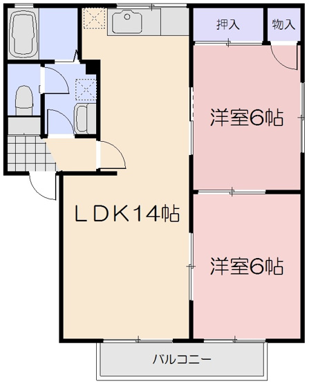 【間取り】 | ディアスリバーサイドC棟