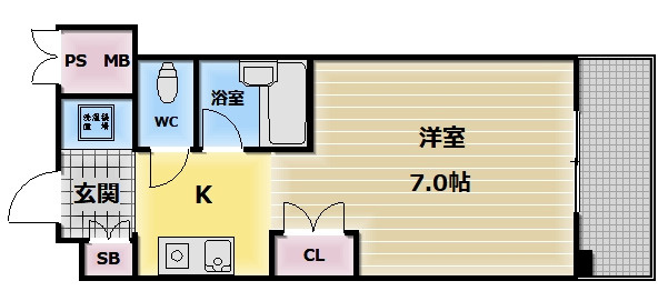 【間取り】 | フォレストコート長瀬 | 使いやすい間取りです