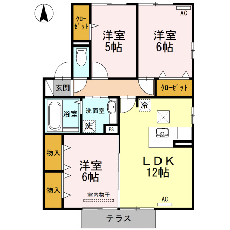 【間取り】 | Green hills K