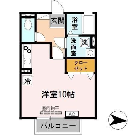 アネックス天満の間取り|広い洋室
