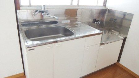 よろこび荘のキッチン|2口コンロ設置可能