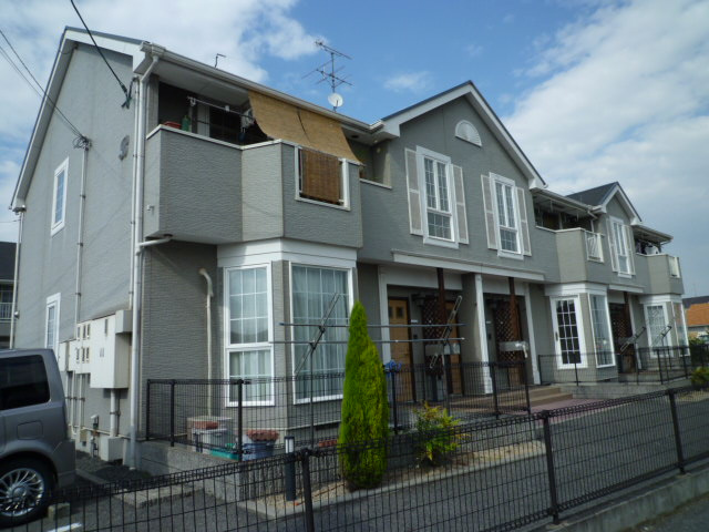 倉敷市茶屋町早沖のアパートの外観
