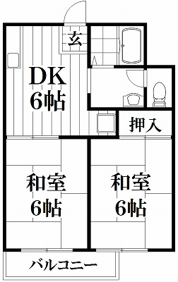 【間取り】 | ヒラオカコーポ