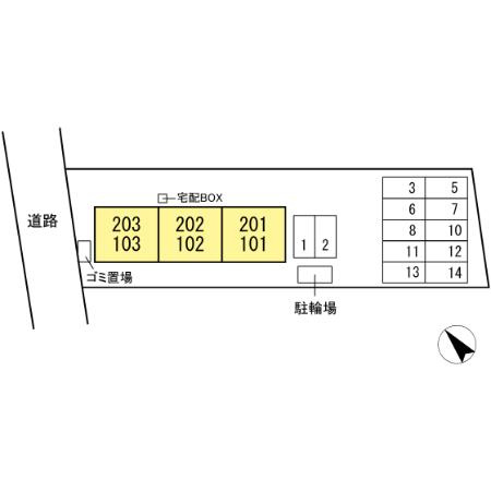 クラルテの区画図