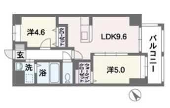 リブル高砂　の間取り|リブル高砂（2LDK）　間取り