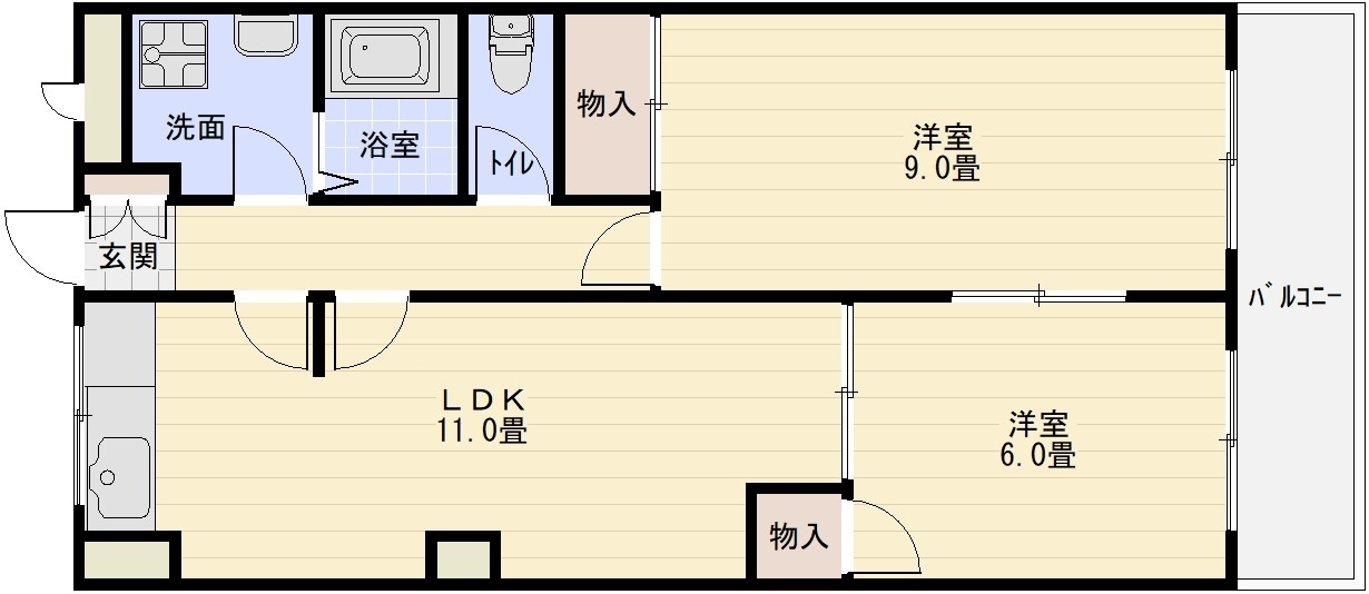 パティオ国分の間取り|パティオ国分