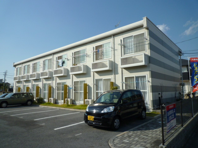倉敷市中庄のアパートの外観