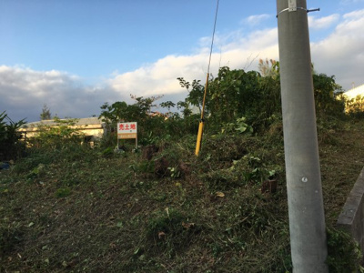 【前面道路含む現地写真】 | 恩納村希望ヶ丘270坪　売土地