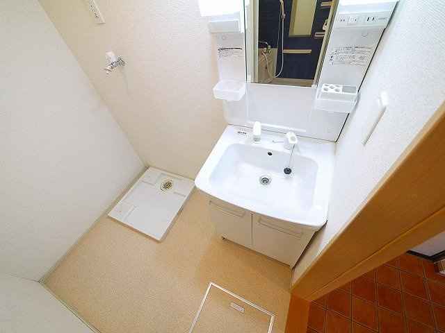 カイスの洗面所|スペースが確保できる洗面所です