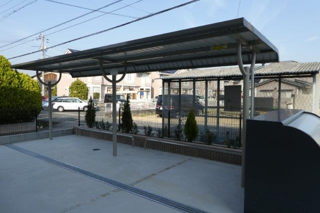倉敷市茶屋町のアパートのその他共用部分|駐輪場