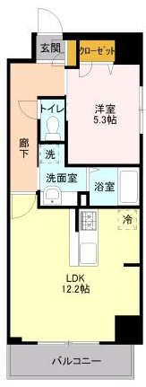 【間取り】 | プライムコート千成 | リビングと寝室でしっかり分けられる間取りです。