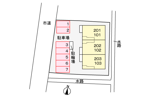 サンコンフォートの区画図