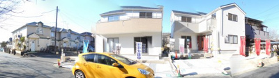 【外観】 | 野田市　山崎貝塚町　全2棟　1号棟　44坪　角地 | 2480から2380万円に価格変更。また更に2080さらに1880万へ価格変更。角地